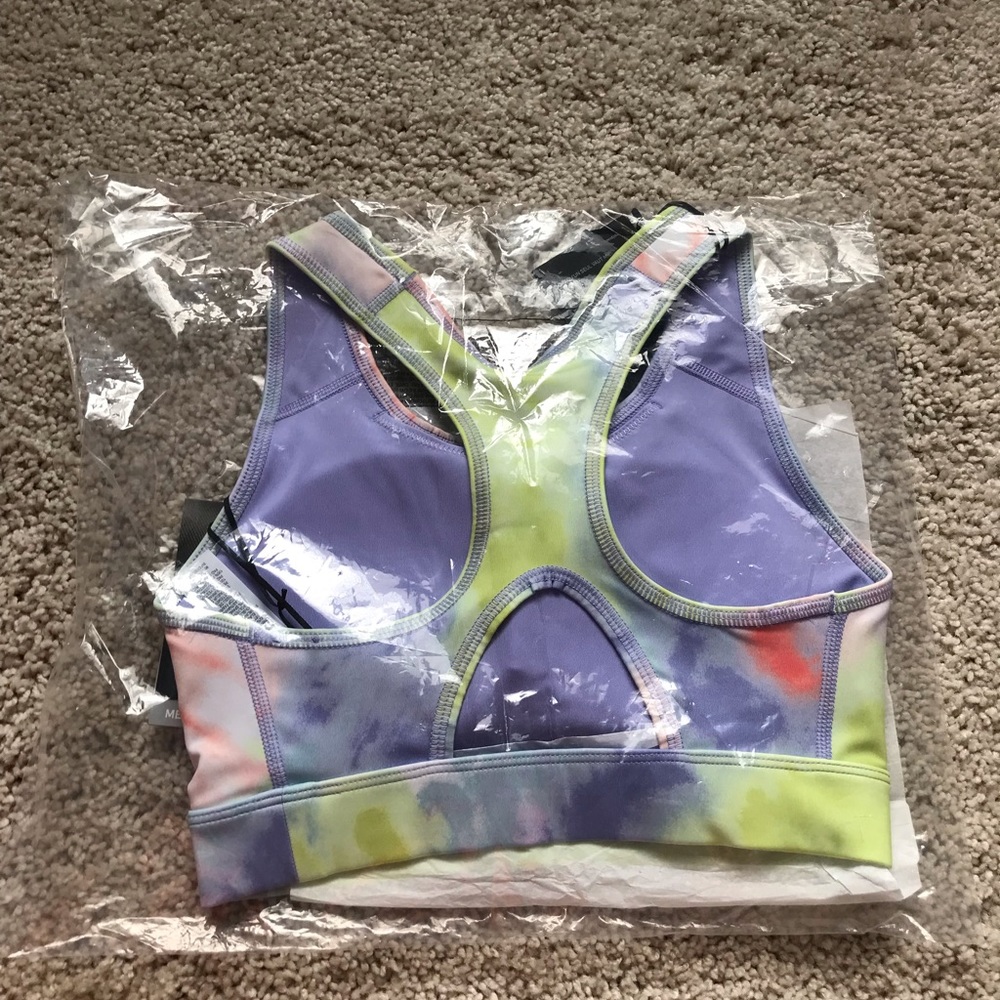 Women's Nike Dri-FIT Swoosh Pro Pack Bra Small Support 1-Piece Pad Tie-Dye